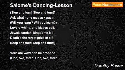 Dorothy Parker - Salome's Dancing-Lesson