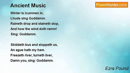 Ezra Pound - Ancient Music