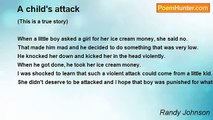 Randy Johnson - A child's attack