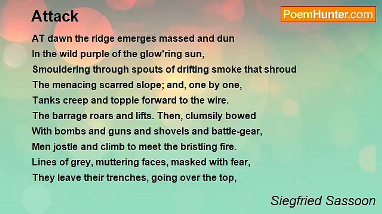 Siegfried Sassoon - Attack