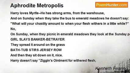 Kenneth Fearing - Aphrodite Metropolis