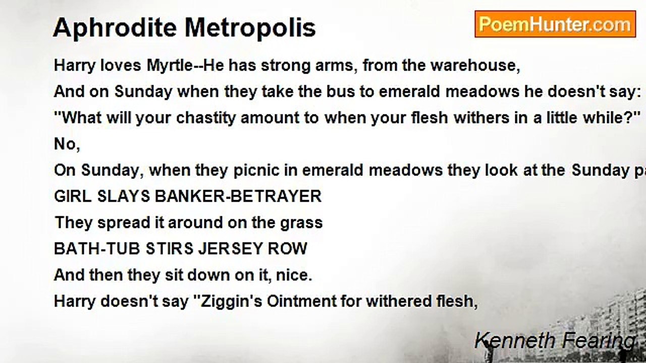 Kenneth Fearing - Aphrodite Metropolis