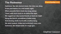 Siegfried Sassoon - The Redeemer