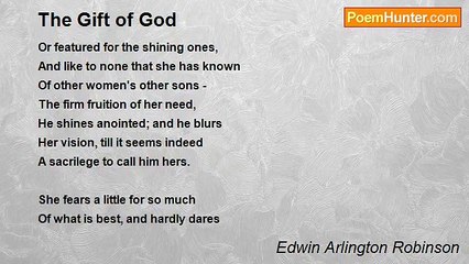 Edwin Arlington Robinson - The Gift of God