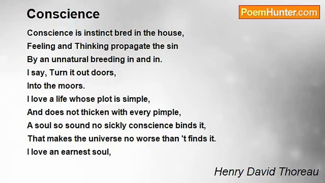 Henry David Thoreau - Conscience