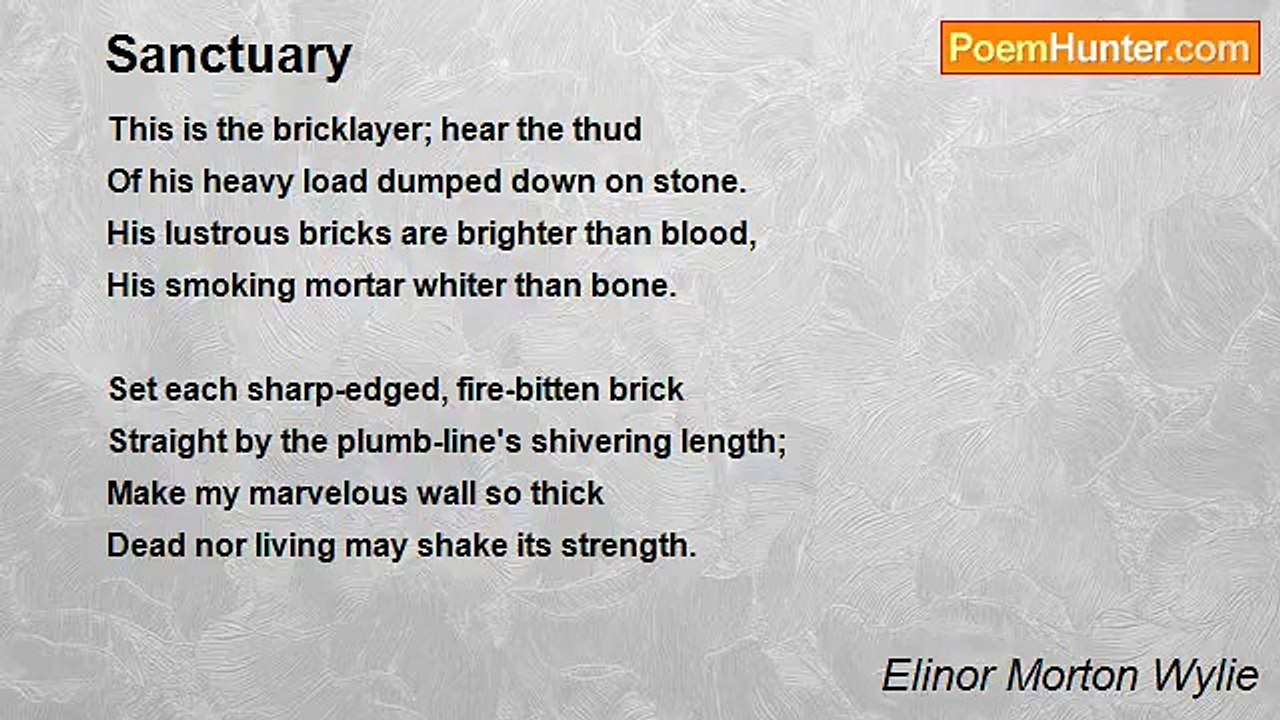 Elinor Morton Wylie - Sanctuary