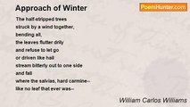William Carlos Williams - Approach of Winter