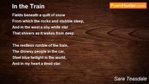 Sara Teasdale - In the Train