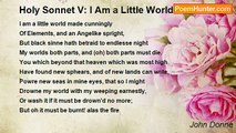 John Donne - Holy Sonnet V: I Am a Little World