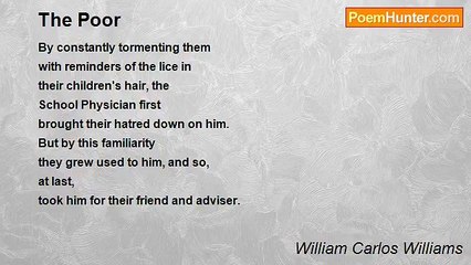 William Carlos Williams - The Poor