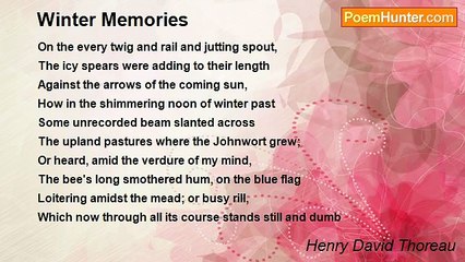 Henry David Thoreau - Winter Memories