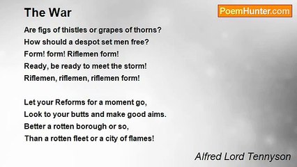 Alfred Lord Tennyson - The War