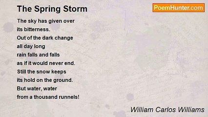 William Carlos Williams - The Spring Storm