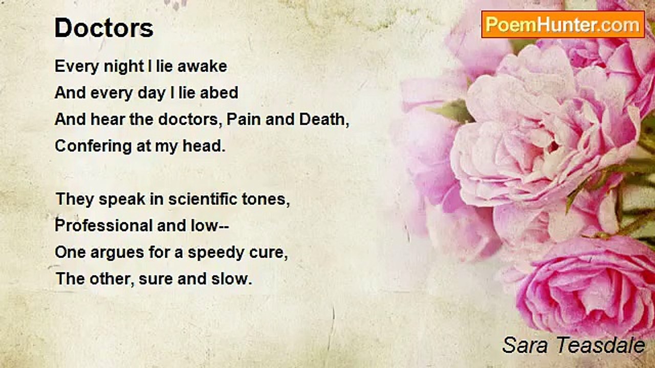 Sara Teasdale - Doctors