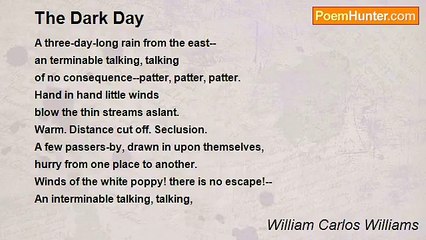 William Carlos Williams - The Dark Day