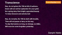 Sarojini Naidu - Transcience