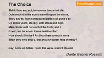Dante Gabriel Rossetti - The Choice