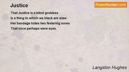 Langston Hughes - Justice