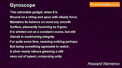 Howard Nemerov - Gyroscope
