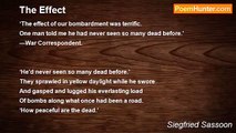 Siegfried Sassoon - The Effect