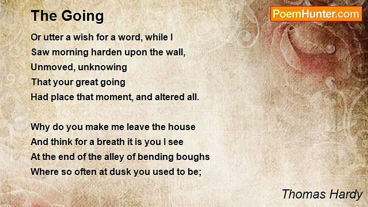 Thomas Hardy - The Going