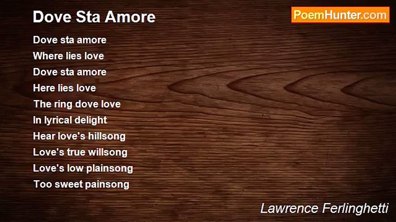 Lawrence Ferlinghetti - Dove Sta Amore