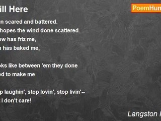 Langston Hughes - Still Here