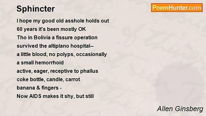 Allen Ginsberg - Sphincter