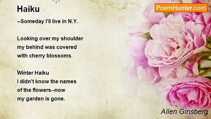 Allen Ginsberg - Haiku