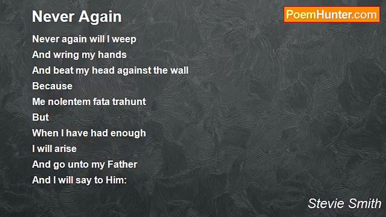 Stevie Smith - Never Again
