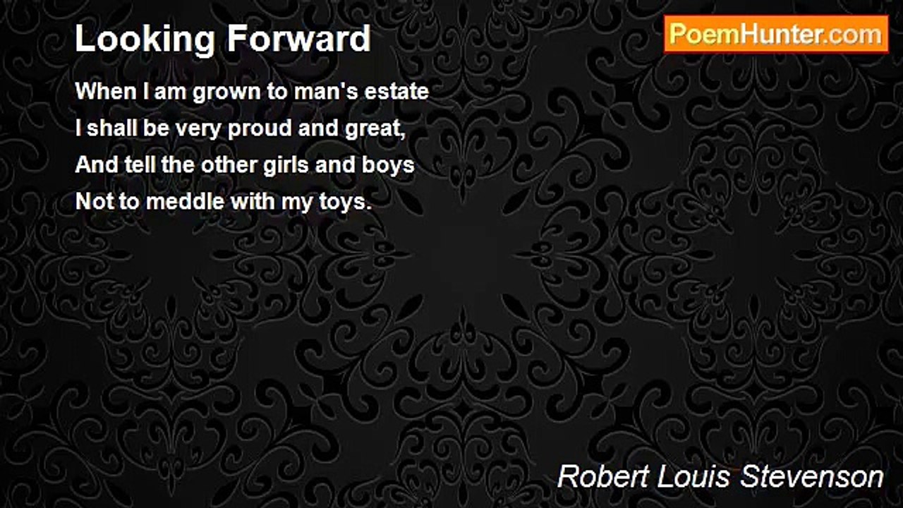Robert Louis Stevenson - Looking Forward