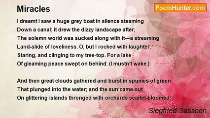 Siegfried Sassoon - Miracles