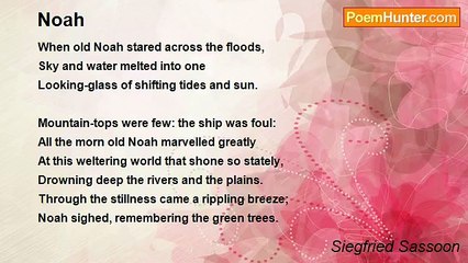 Siegfried Sassoon - Noah