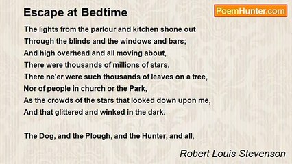 Robert Louis Stevenson - Escape at Bedtime