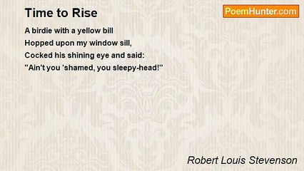 Robert Louis Stevenson - Time to Rise