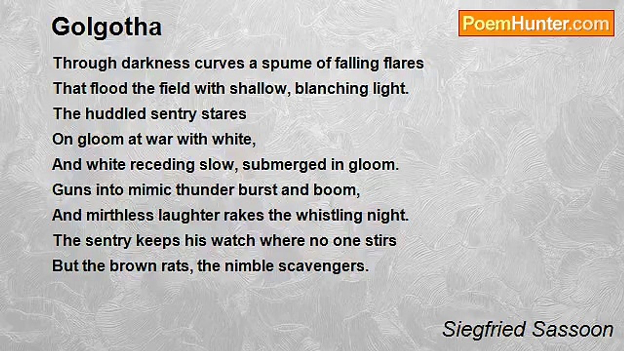 Siegfried Sassoon - Golgotha