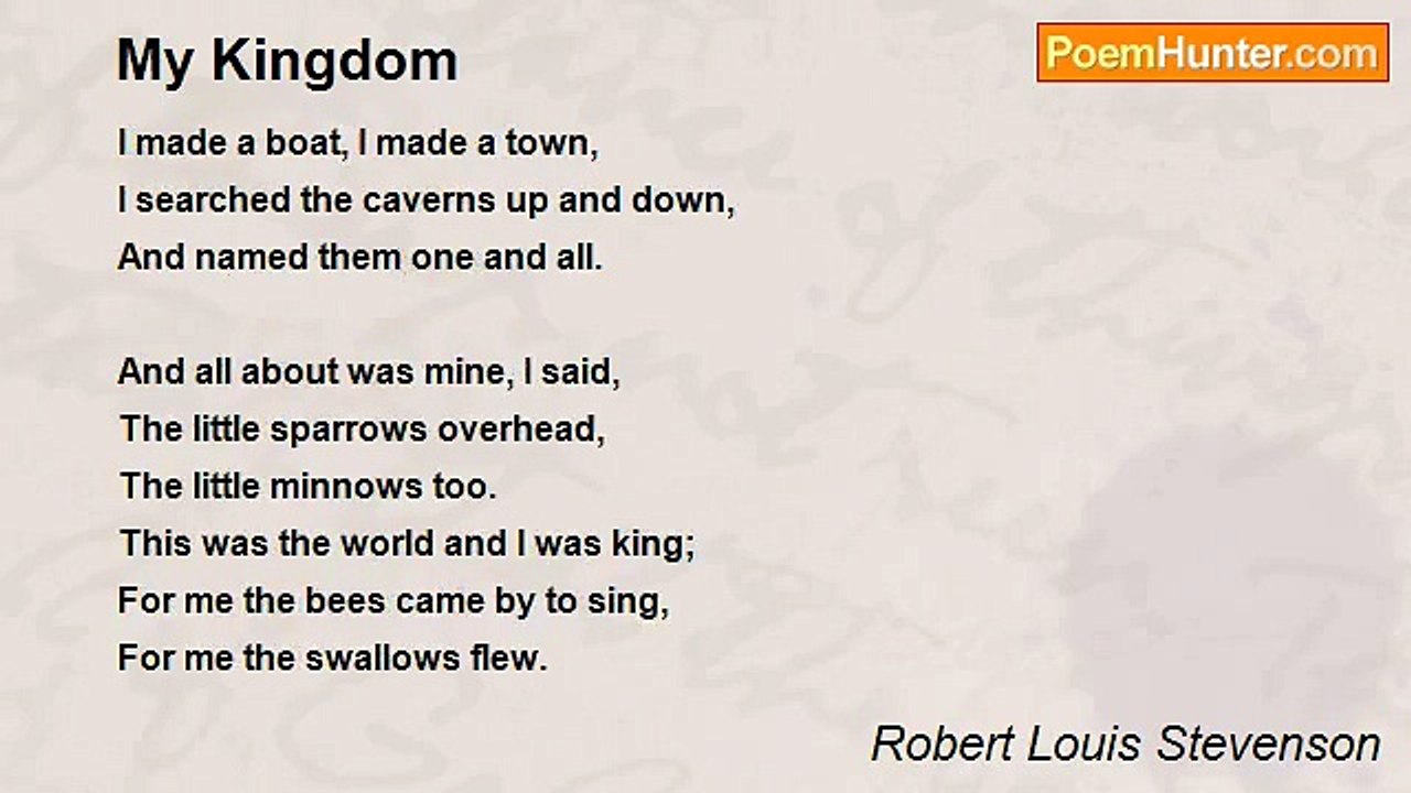 Robert Louis Stevenson - My Kingdom