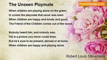 Robert Louis Stevenson - The Unseen Playmate
