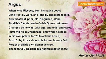 Alexander Pope - Argus