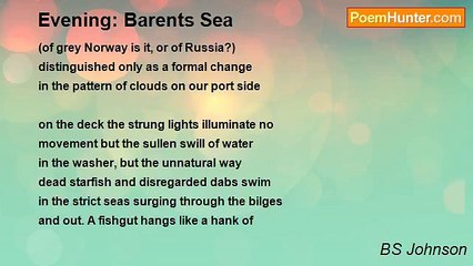 BS Johnson - Evening: Barents Sea