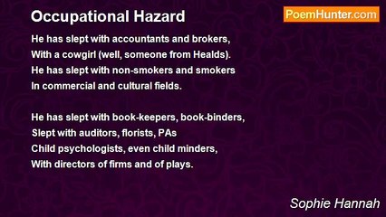Sophie Hannah - Occupational Hazard