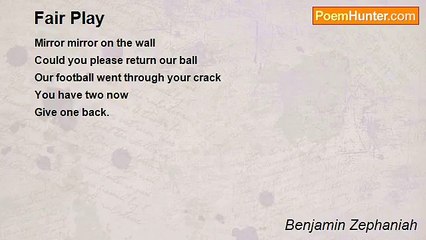 Benjamin Zephaniah - Fair Play