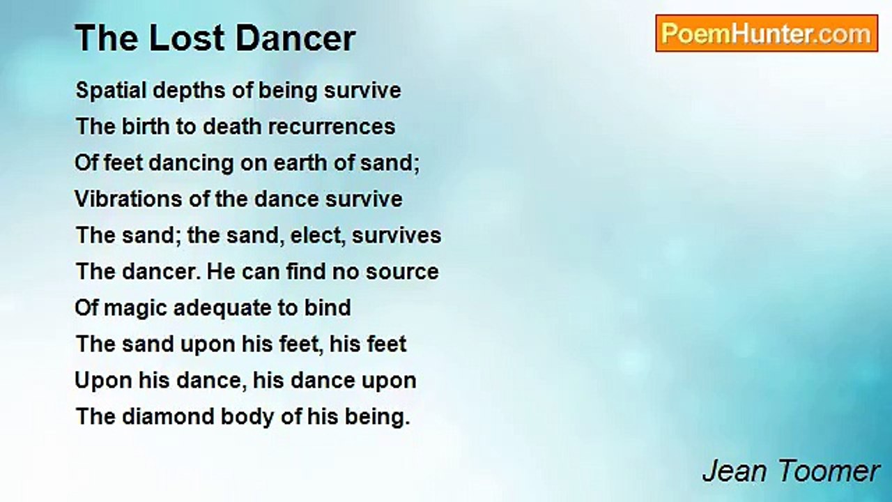 Jean Toomer - The Lost Dancer