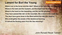 John Ronald Reuel Tolkien - Lament for Eorl the Young