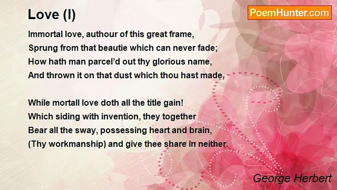 George Herbert - Love (I)