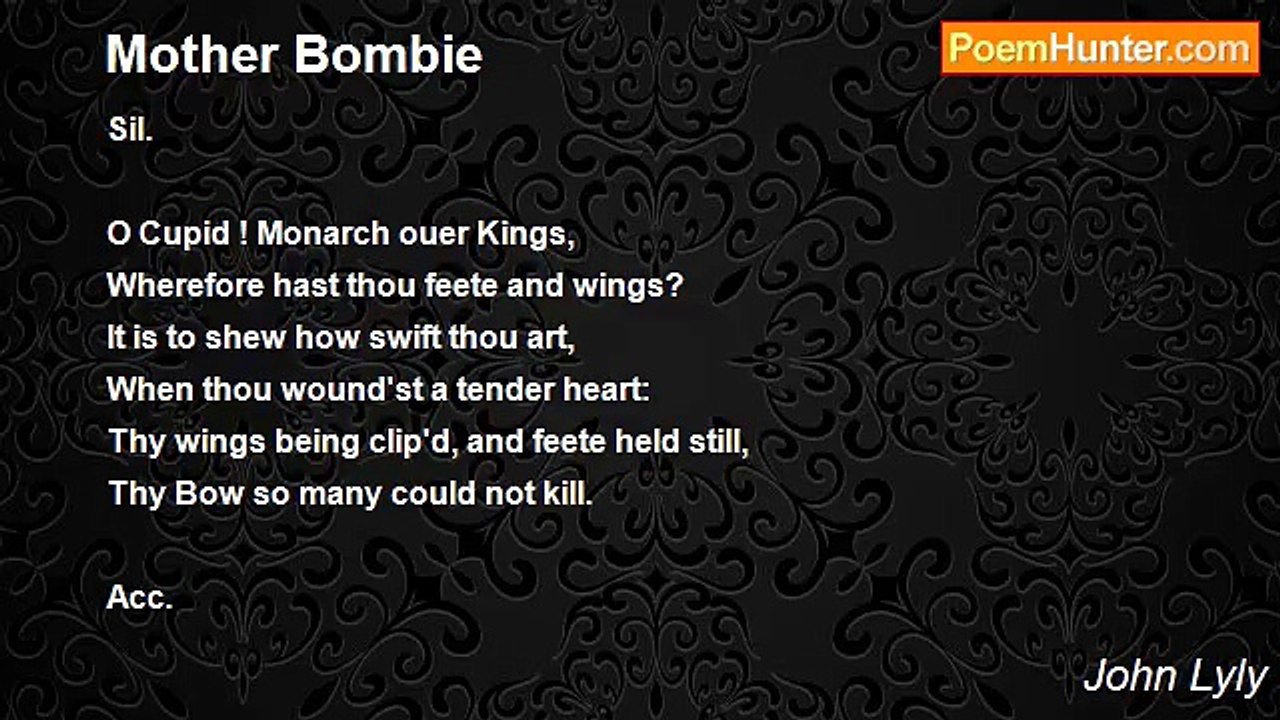 John Lyly - Mother Bombie