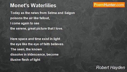 Robert Hayden - Monet's Waterlilies