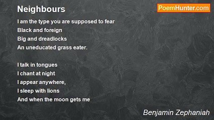 Benjamin Zephaniah - Neighbours