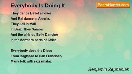 Benjamin Zephaniah - Everybody Is Doing It