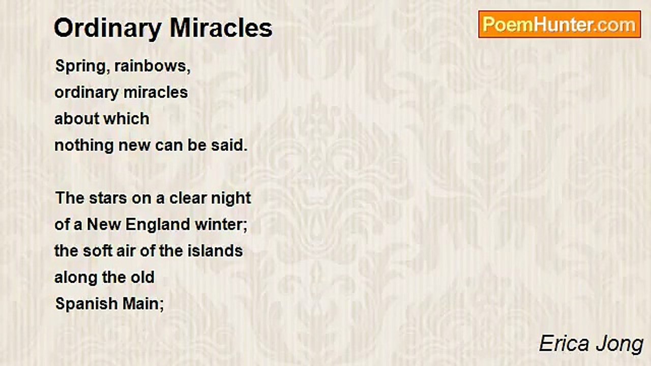 Erica Jong - Ordinary Miracles